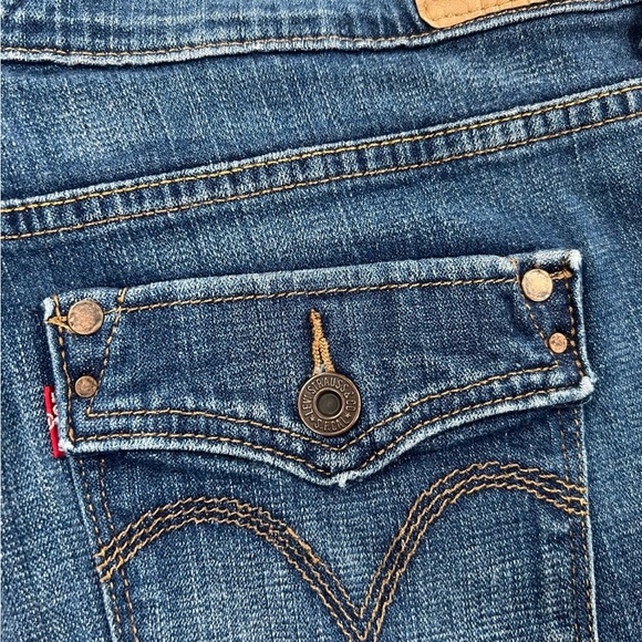 Vtg Levis Jeans Womens Size 14 Capri Rolled Hem Denim - Picture 8 of 11